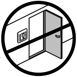 2 Monteringsanvisningar Observera följande riktlinjer för placeringen: Placera termostaten på en lämplig höjd på väggen (vanligtvis 80 170 cm upp). Termostaten bör inte placeras i våtrum.