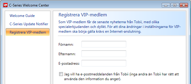Registrera dig som en VIP-användare. 5.1.