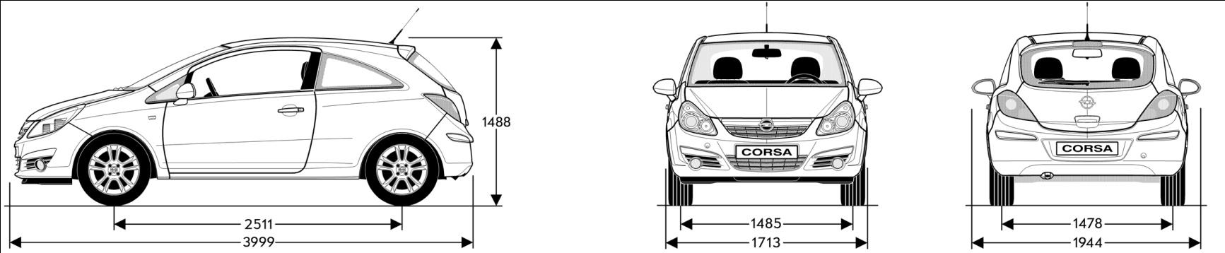 10 Corsa tekniska data Corsa