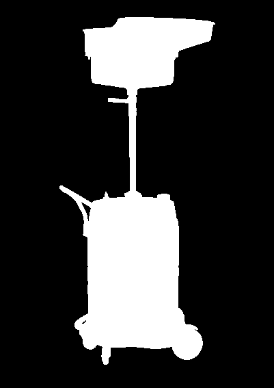 Spilloljehantering 26502 Spilloljeskål för tomfat Höj och sänkbar spilloljeskål med ställbar fatförskruvning G2. För montering i 1 / 1 - eller ¼ -fat.