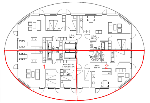 595509 PM01 2014-05-13 4 (8) Kommentarer Ljudnivå vid fasad Med föreslagen bostadsutformning får fasader mot sydväst upp mot 55 dba ekvivalent ljudnivå.