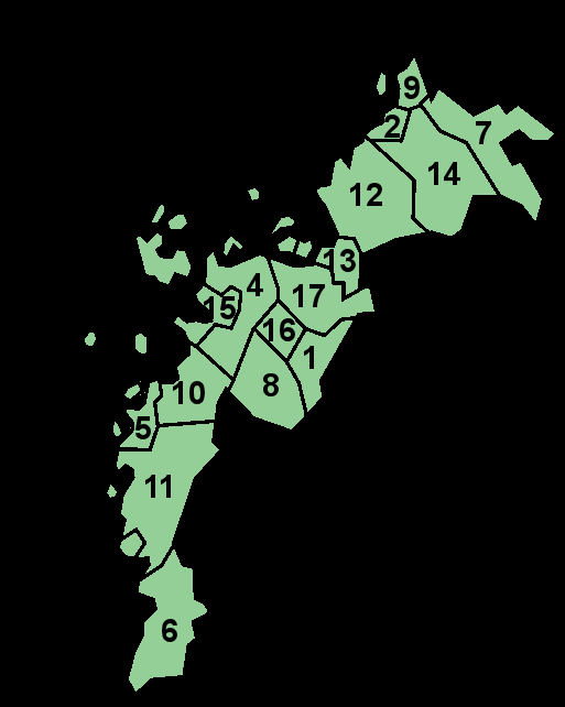 Storkyro (Isokyrö) Jakobstad (Pietarsaari) Kaskö (Kaskinen) Korsholm (Mustasaari) Korsnäs Kristinestad (Kristiinankaupunki) Kronoby (Kruunupyy)