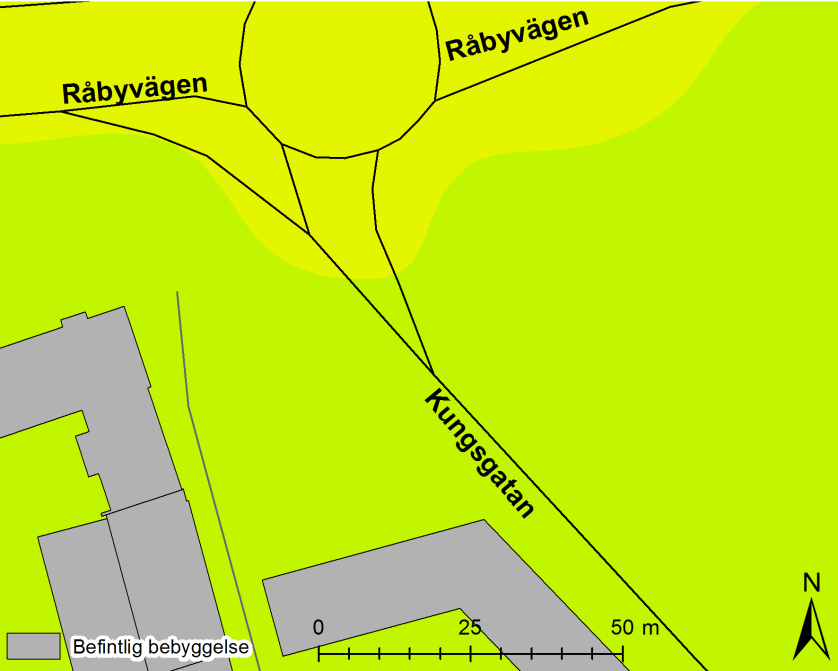 Luftföroreningshalter år 2010 I kartläggningen av luftföroreningshalter i Uppsala län [11] finns halter beräknade för Kungsgatan år 2010 utan planerad bebyggelse.