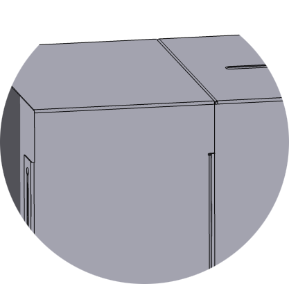 Montageanvisning för artikel 472400 1. A För håltagning genom vägg se sidan 14. Skruva fast konsolen i väggen. Konsolens plana yta skall vara (A) mm under hålets centrum.