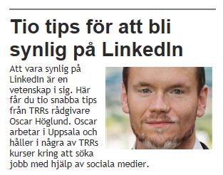 se/lz8gum #TRR #Trygghetsrådet #LinkedIn Hemsida Mina 10 bästa tips för