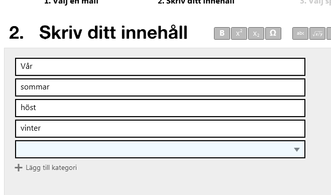 Be deltagarna öppna en webbläsare och skriva in webbadressen som zoomas in. På dator/mobilenhet kan man nu skriv in text.