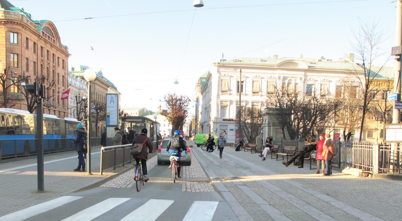 Cykelfartsgata EFTER: VÄSTRA HAMNGATAN