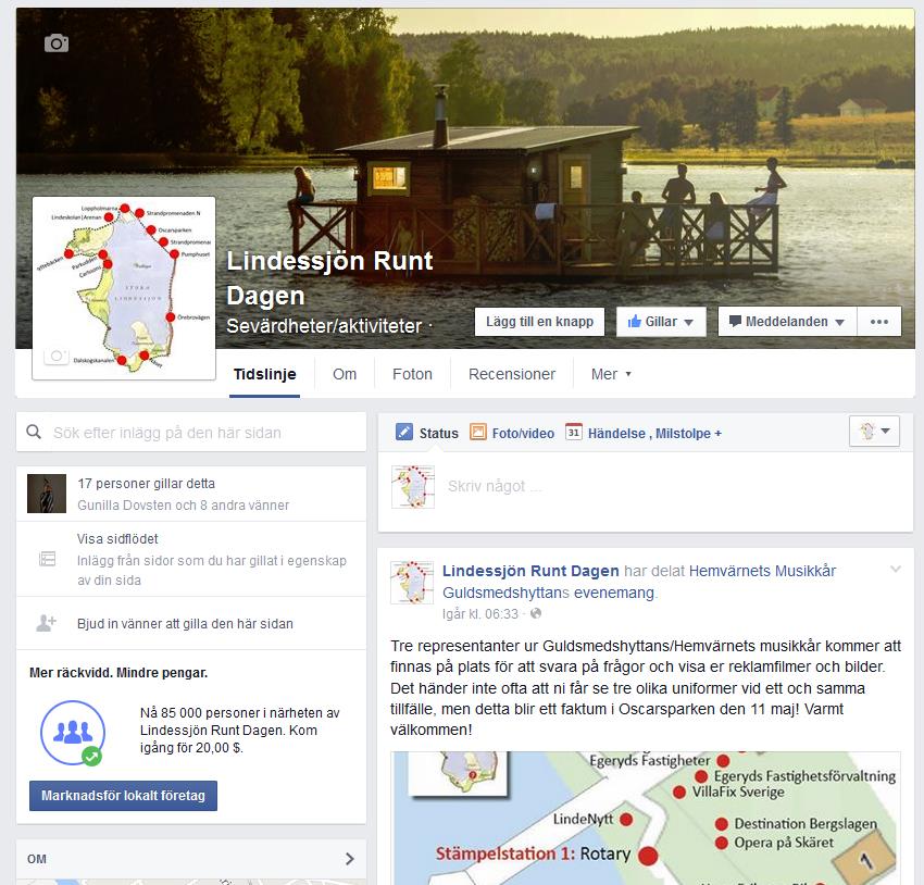 Lindessjön Runt Dagen: Marknadsföring & Information Vår