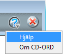 SNABBHJÄLP för CD-ORD 7 Denna manual innehåller information för att komma igång med CD-ORD 7.