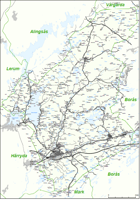 4 (14) Övergripande beskrivning av kommunen Bollebygds kommun ligger i västra Götalands län mellan Göteborg och Borås.