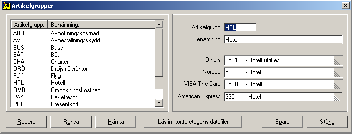 Grunder: Inställningar/Kontoplan: Lägg upp ett nytt betalningssätt som kan heta "American Express".