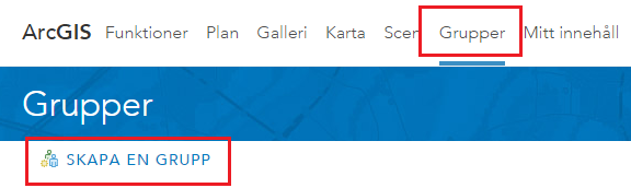 1. Logga in på arcgis.com som administratör. 2.