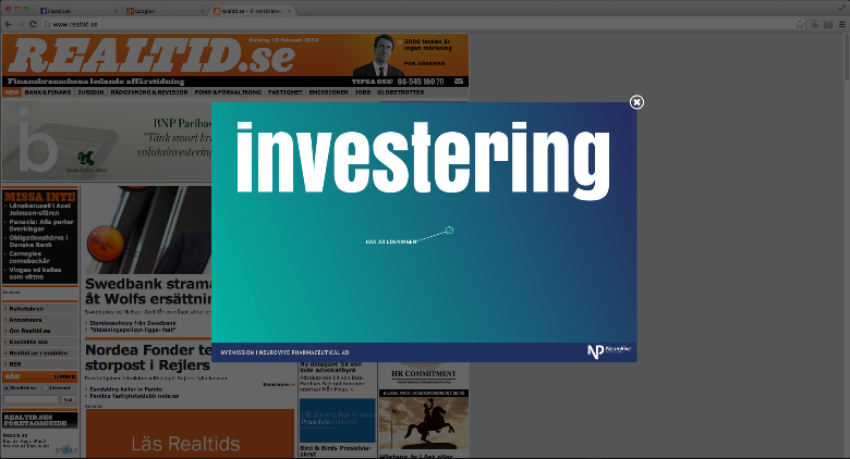 Medieinköp Aktivitet Inköp av extern media.