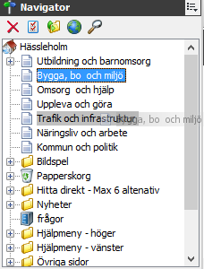 Flytta sida För att flytta en sida markerar du den i Navigatorn, håll nere SHIFT och dra den till rätt plats med musen.