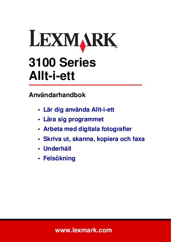 Du hittar svar på alla dina frågor i instruktionsbok (information, specifikationer,