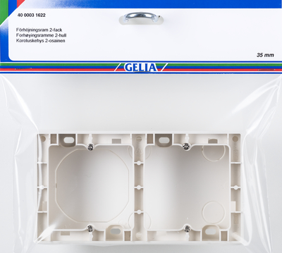 INSTALLATIONSMATERIEL Övrigt uttag/dimmer/brytare/ram Övrigt uttag/dimmer/brytare/ram Gelia Atia Förhöjningsram till infällda strömbrytare, dimmer och antennuttag, Atia Förhöjningsram för infällda