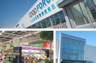 Nybyggnad Livsmedelsbutik 3000 kvm Byggtekniskt antal huskroppar 1 st Antal våningar 1 st Bruttoarea 3000 m2 Nybyggnad av affärshus i jonstaka, Varberg Coop Forum COOP Forum, Varberg Nybyggnad av