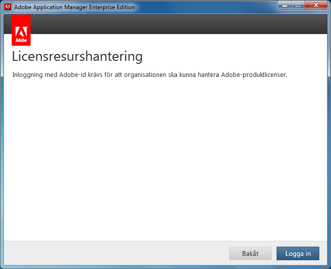 Använda Adobe Application Manager 3.