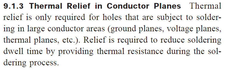 Thermal Relief i Plan