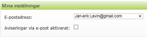 Tänk på att funktionen skiljer på stora och små bokstäver och att det nya lösenordet måste skrivas exakt lika i båda rutorna. Klicka därefter på Byt lösenord så är lösenordet ändrat.
