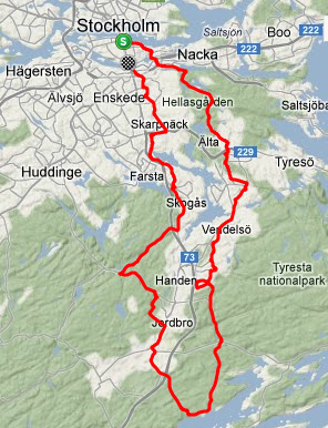 Tisdag 6 augusti/km-cup 83km 744hm 18.30-Slussen Årsta hasvbad (via Skanstull) Matti. KM-Cup deltävling 4. Uppvärmning till Älta. Återsamling och kisspaus. Sen fullt ös.