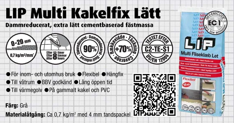 våtrum BBV godkänd Lång öppen tid Till värmegolv På gammalt