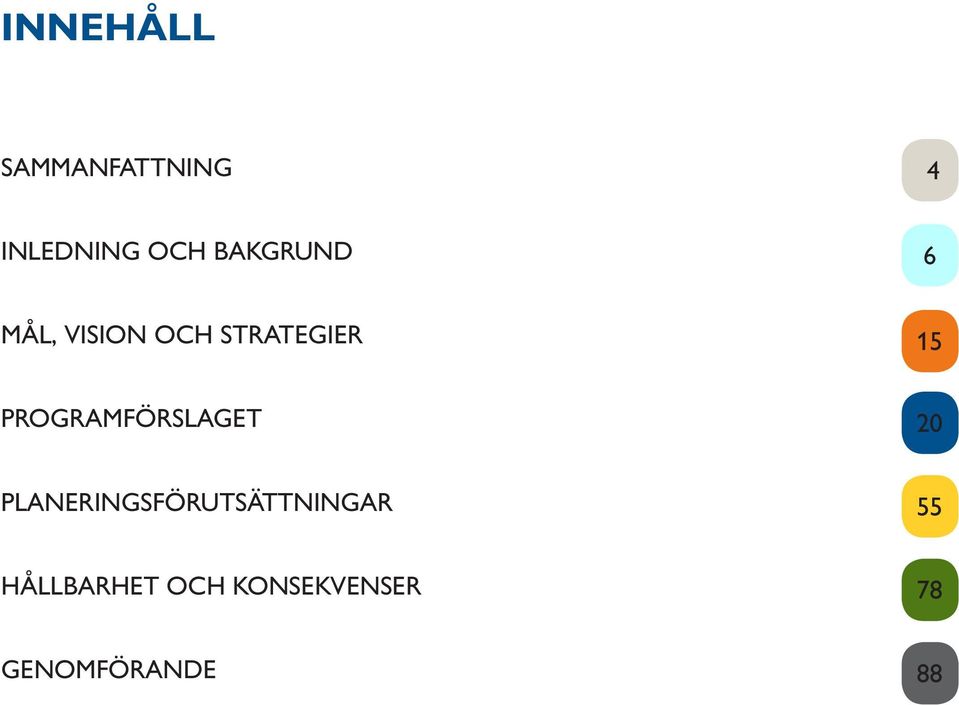 PROGRAMFÖRSLAGET 20