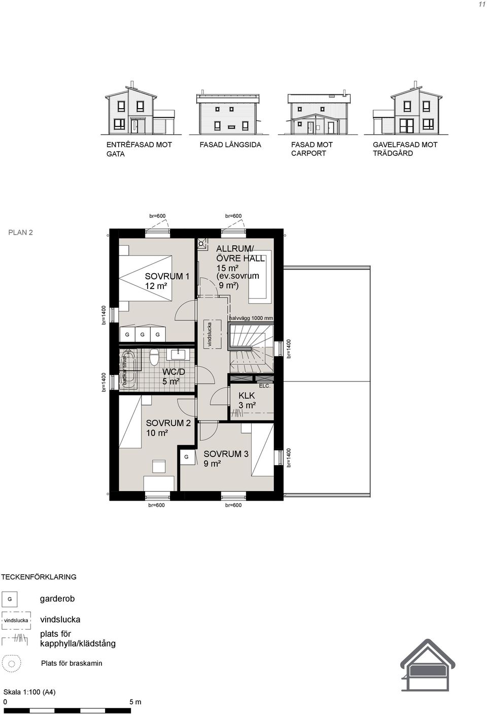 FASAD LÅNGSIDA FASAD MOT CARPORT GAVELFASAD MOT TRÄDGÅRD BOA Entréplan 66 m² BOA AREORÖvre plan BOA PLAN 2Totalt 65 m² 131 m² BOA Entréplan 66 m² BOA BOA Övre plan Totalt 65 m² 131 m²
