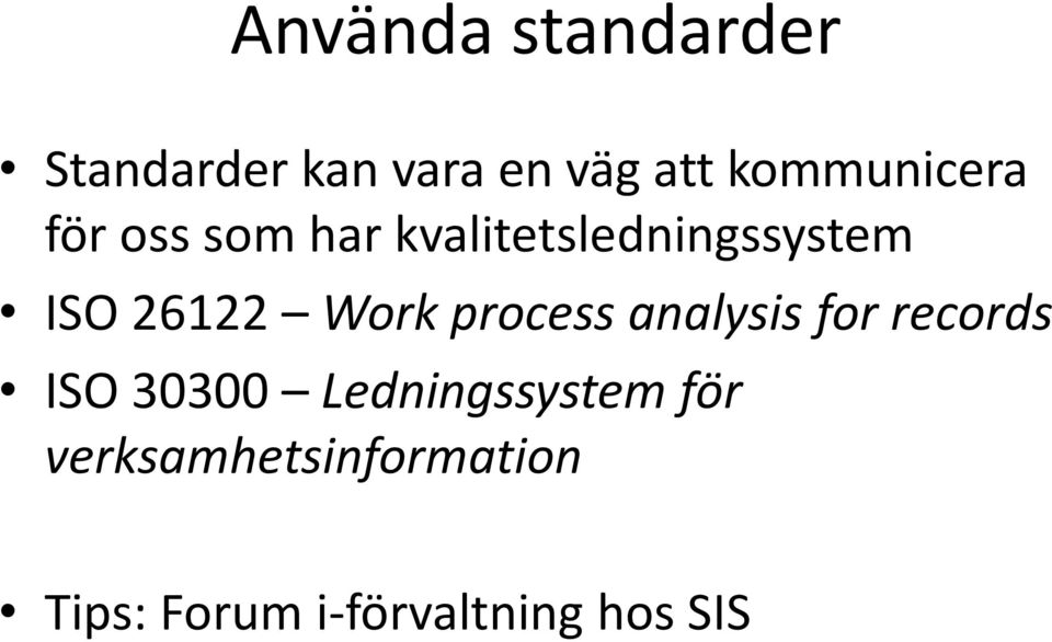 26122 Work process analysis for records ISO 30300