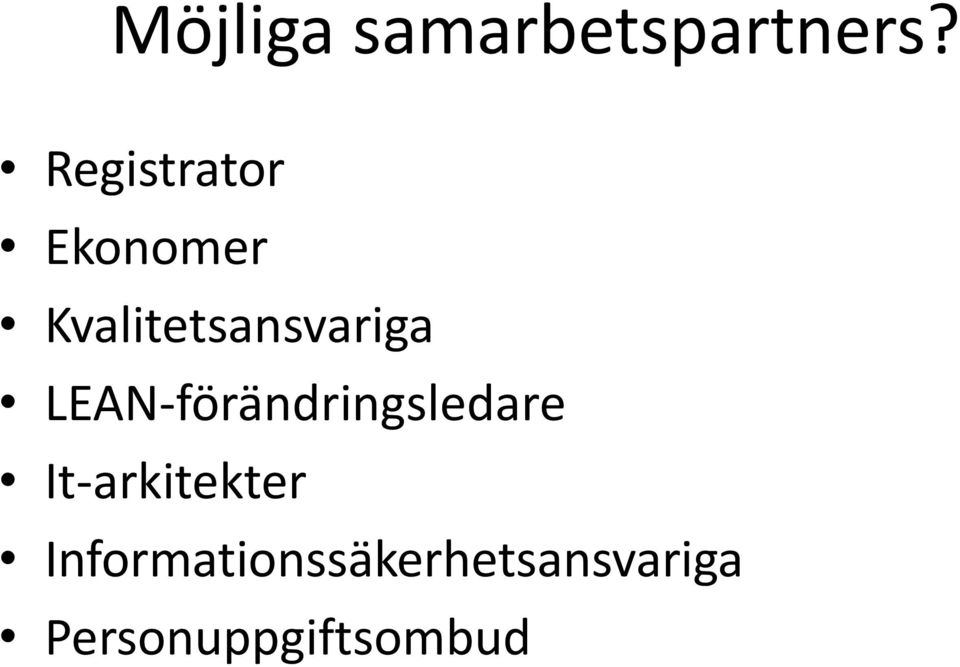 Kvalitetsansvariga
