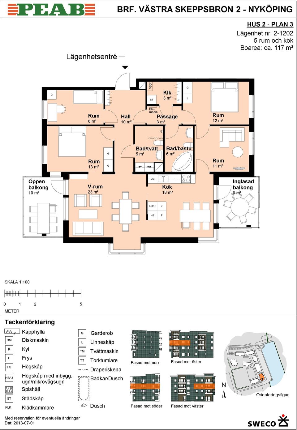 11 lk 1 2 ök 9 m² SAA 1:100 apphylla yl rys lädkammare