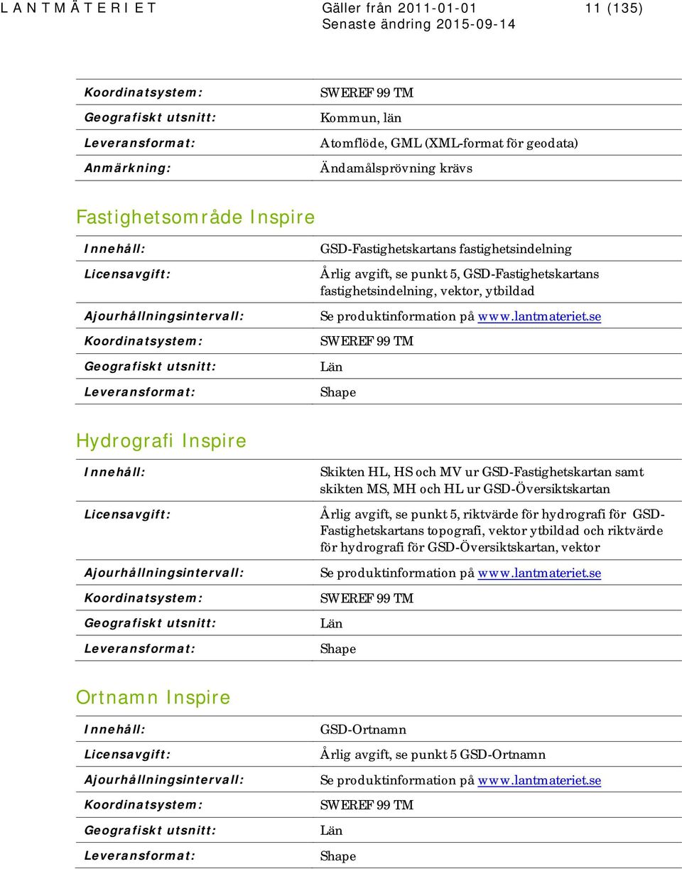 vektor, ytbildad Se produktinformation på www.lantmateriet.