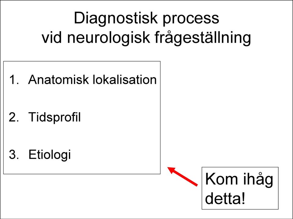 Anatomisk lokalisation 2.