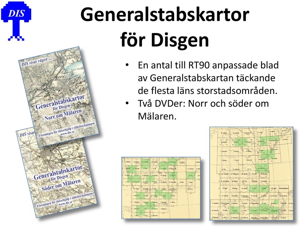 Generalstabskartan täckande de flesta