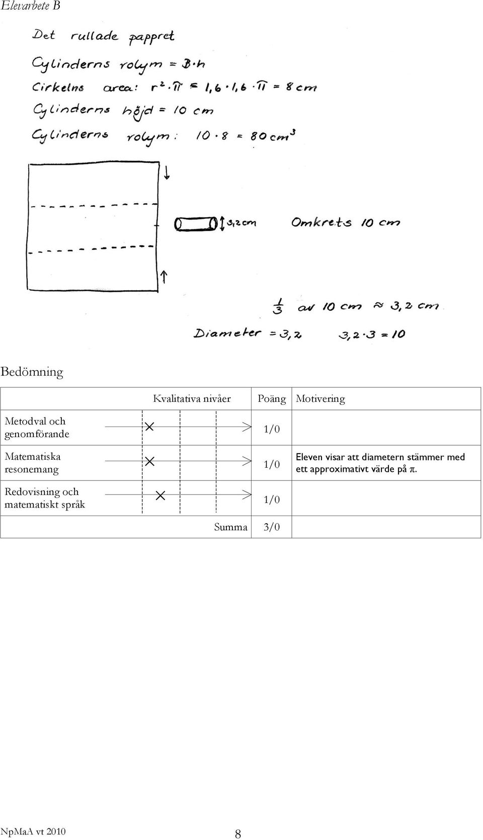 Redovisning och matematiskt språk