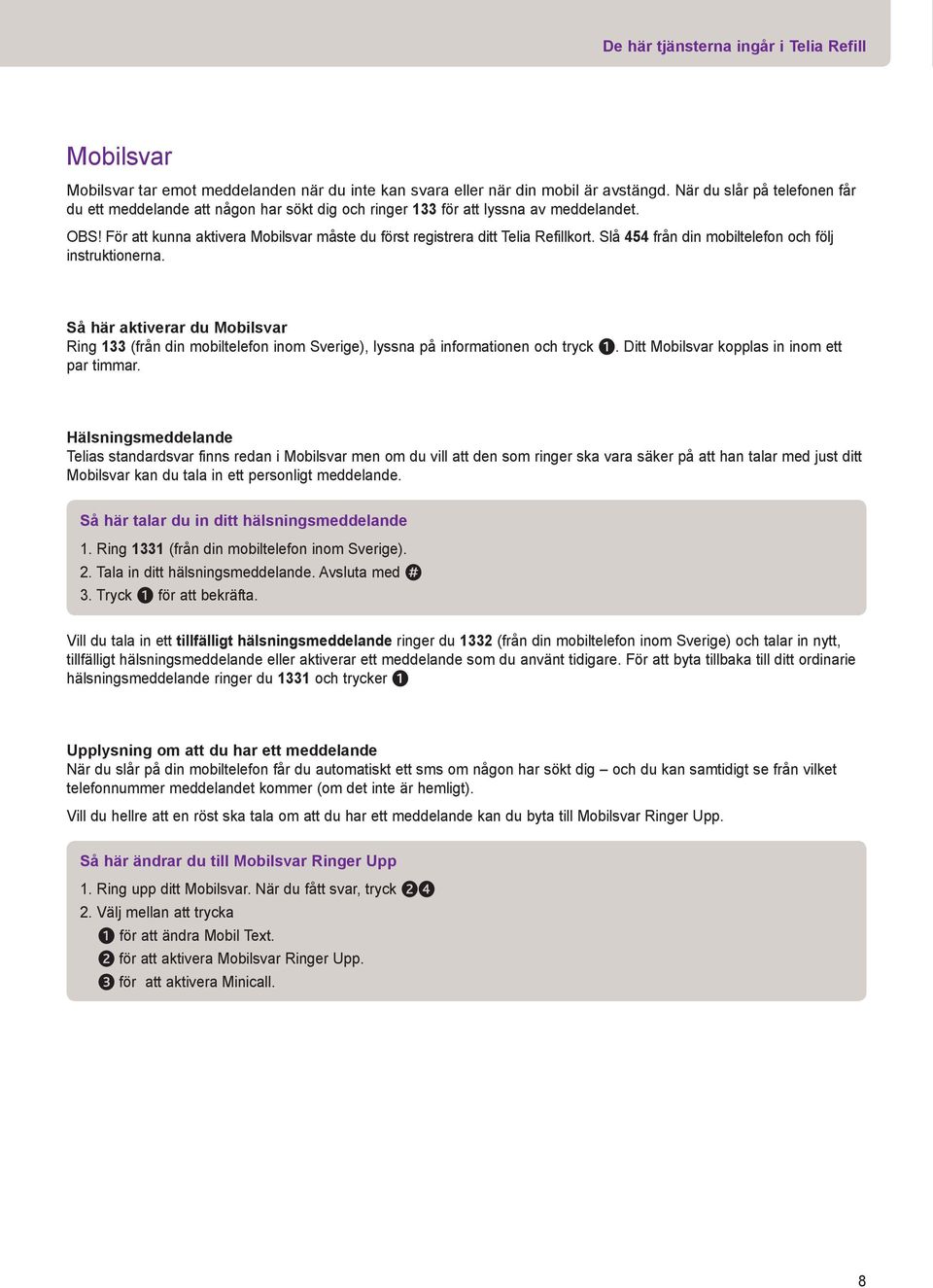 Mobilt. Guide för Telia Refill kontantkort - PDF Free Download