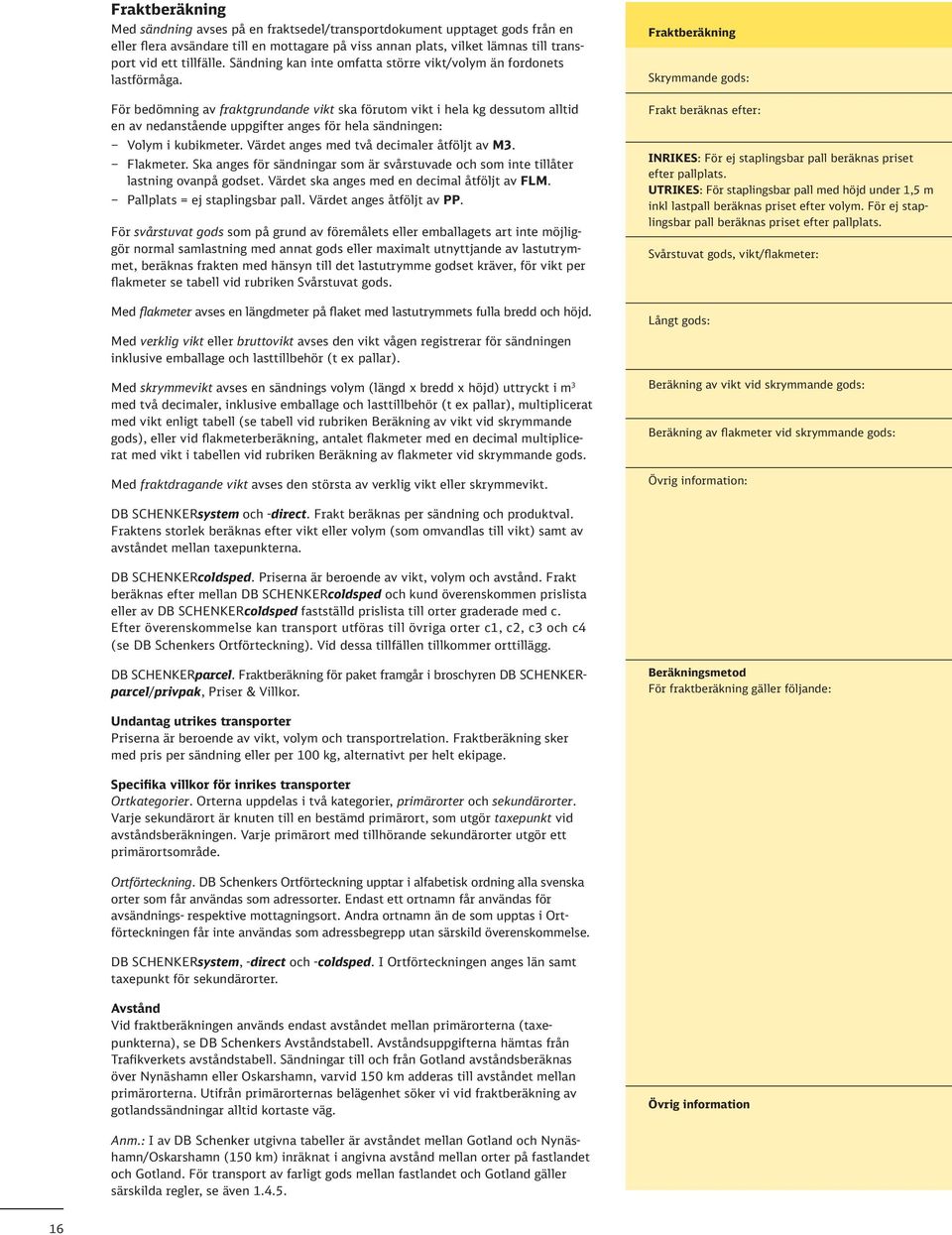 DB Schenkers Transportvillkor - PDF Free Download
