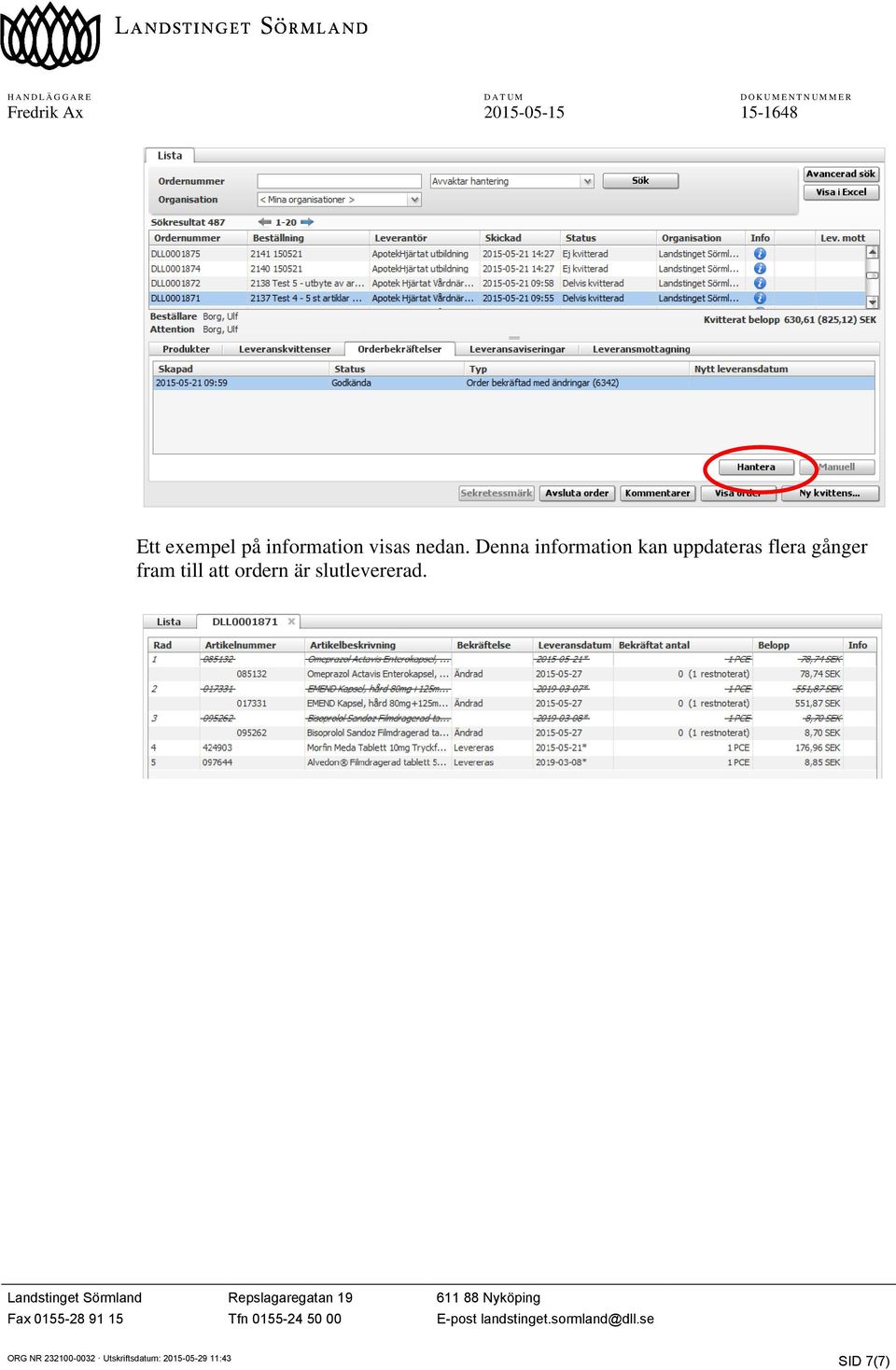 Denna information kan uppdateras