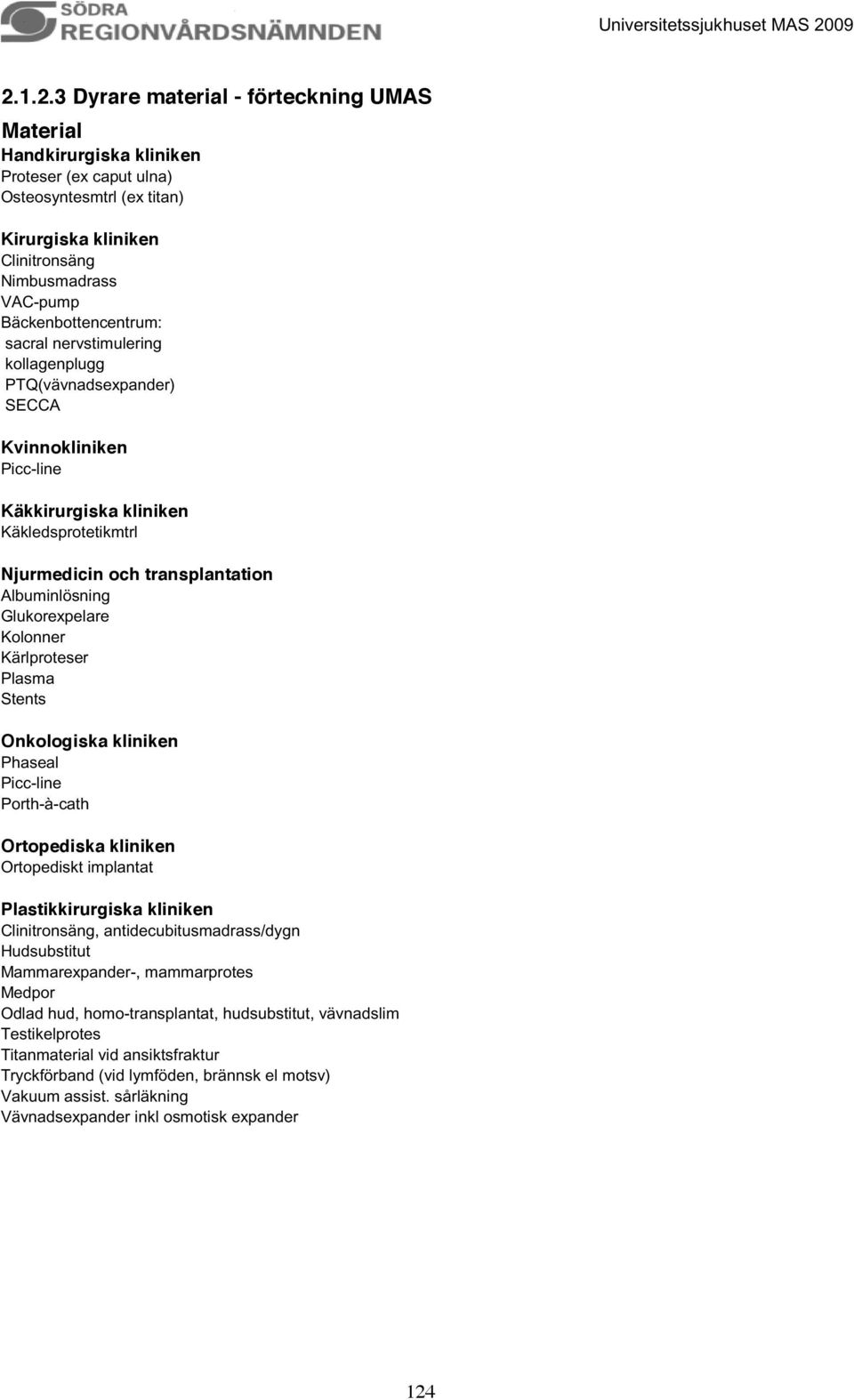 Glukorexpelare Kolonner Kärlproteser Plasma Stents Onkologiska kliniken Phaseal Picc-line Porth-à-cath Ortopediska kliniken Ortopediskt implantat Plastikkirurgiska kliniken Clinitronsäng,