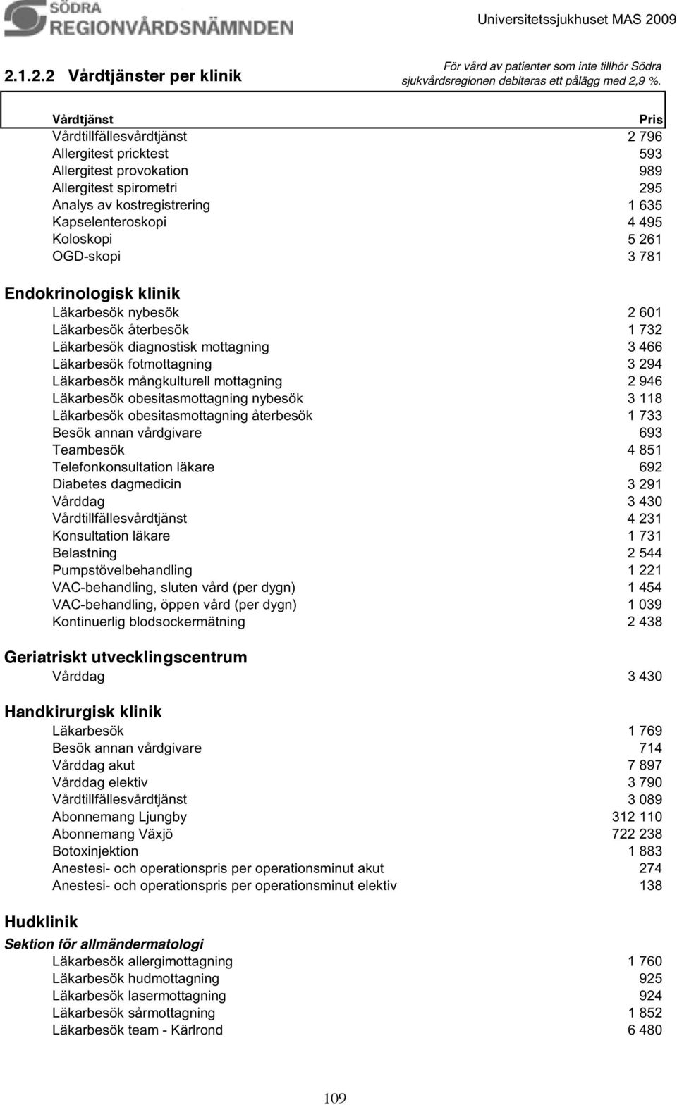 Läkarbesök diagnostisk mottagning 3 466 Läkarbesök fotmottagning 3 294 Läkarbesök mångkulturell mottagning 2 946 Läkarbesök obesitasmottagning nybesök 3 118 Läkarbesök obesitasmottagning återbesök 1