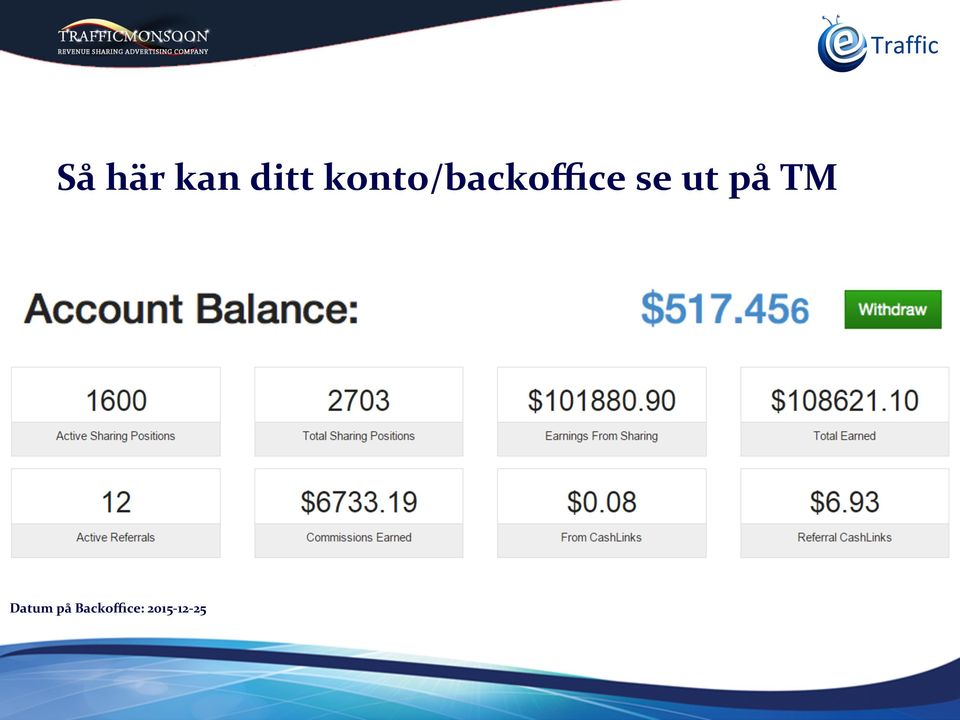 ut på TM Datum på