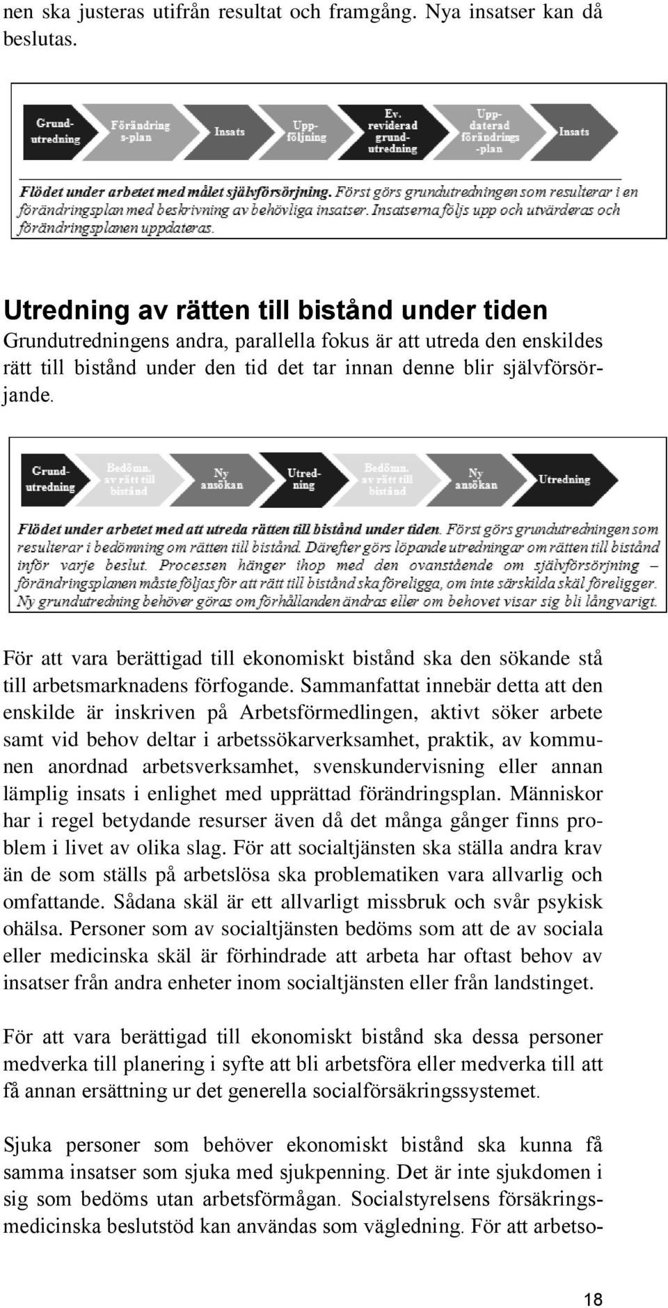 För att vara berättigad till ekonomiskt bistånd ska den sökande stå till arbetsmarknadens förfogande.