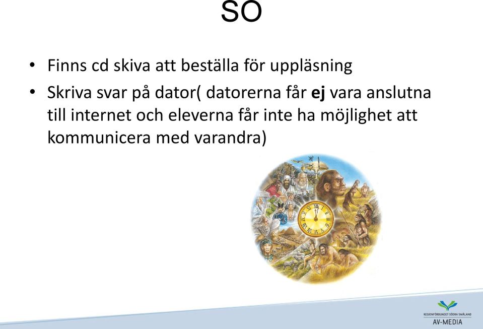 får ej vara anslutna till internet och