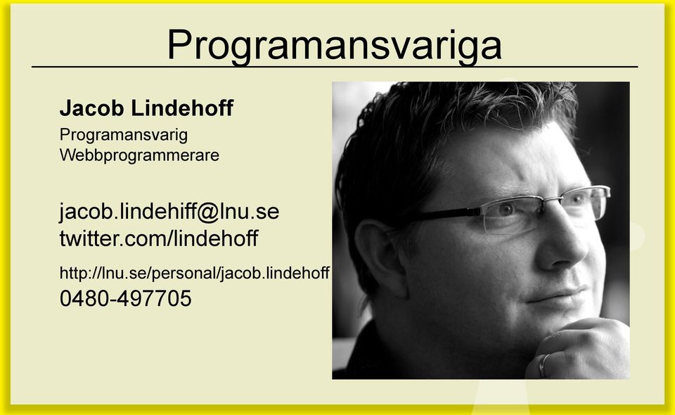 lindehiff@lnu.se twitter.
