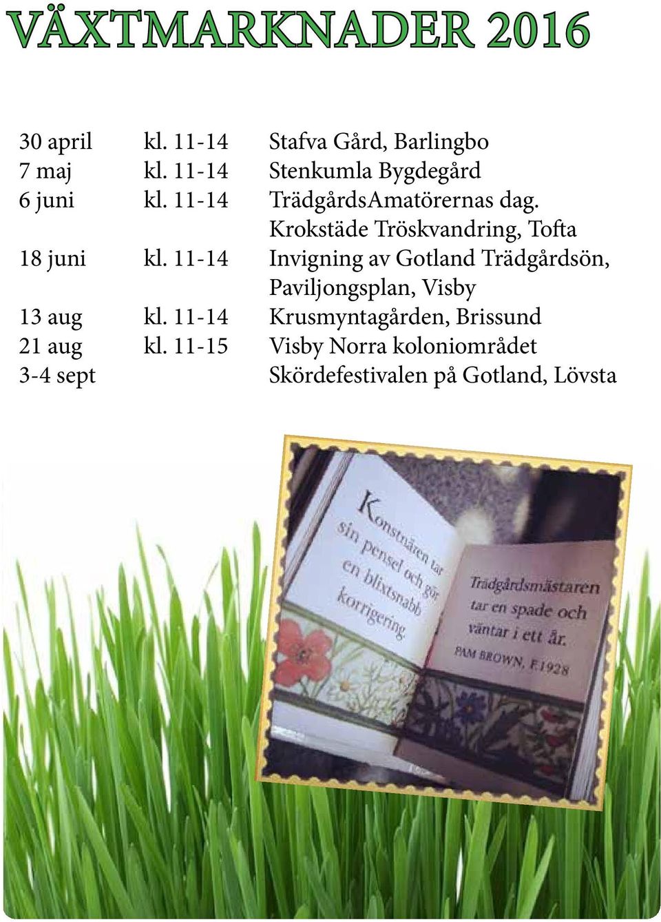 Krokstäde Tröskvandring, Tofta 18 juni kl.