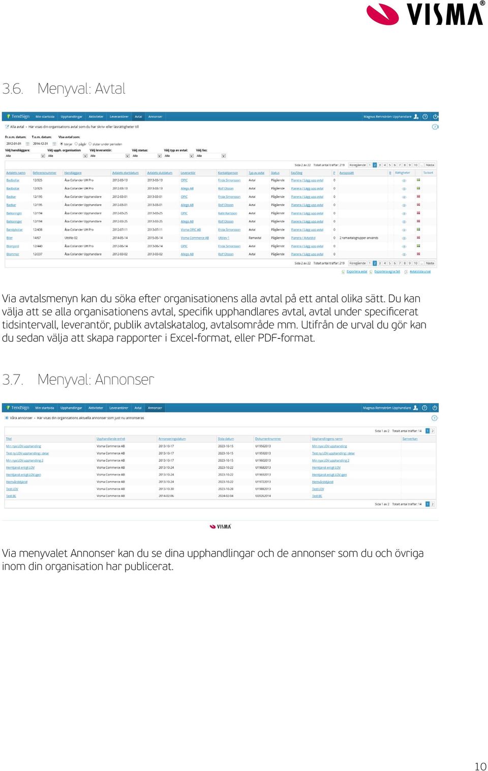 publik avtalskatalog, avtalsområde mm.