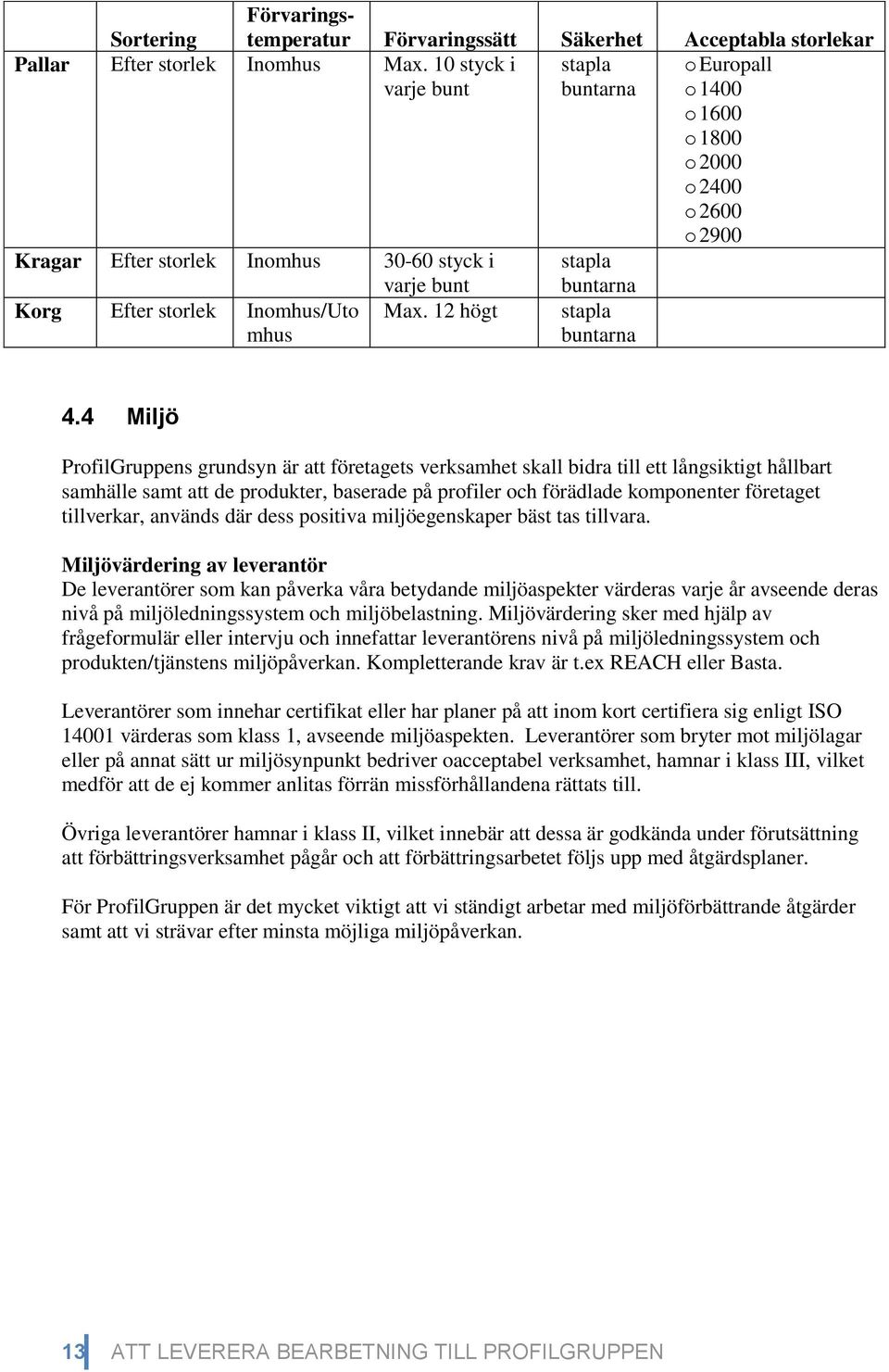 mhus Max. 12 högt stapla buntarna 4.