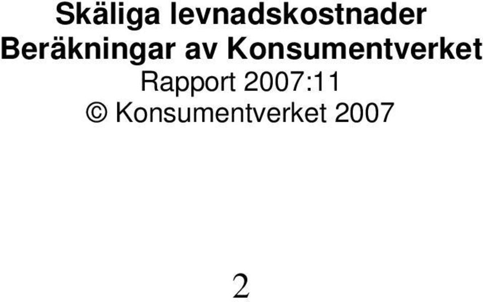 Beräkningar av