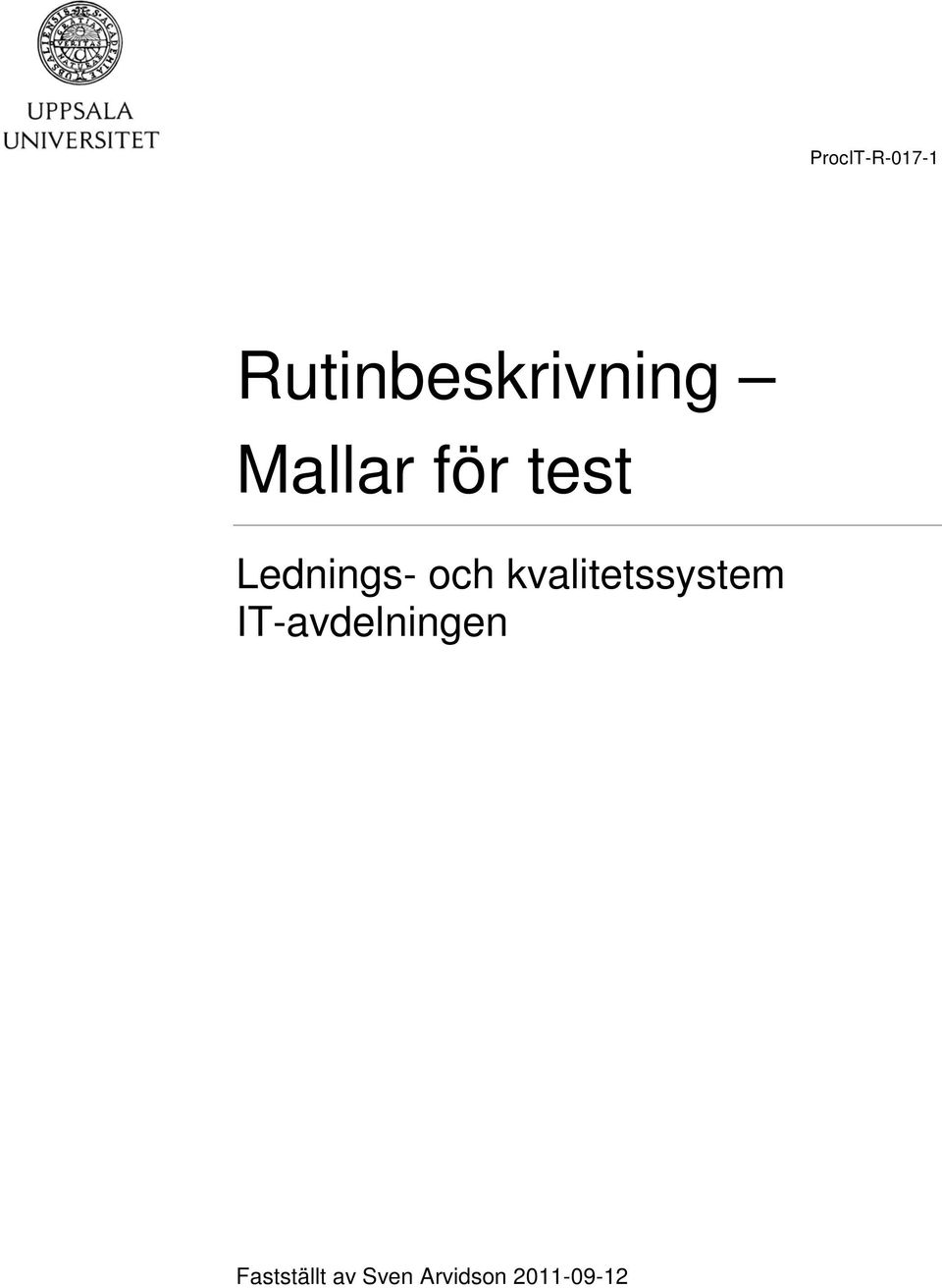 test Lednings- och