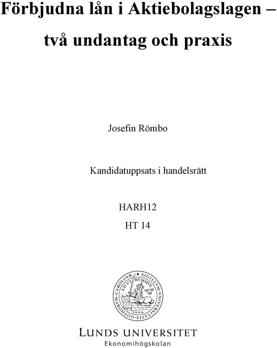 undantag och praxis Josefin